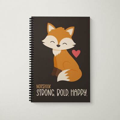 Cuaderno en blanco A5 Otoño Zorro