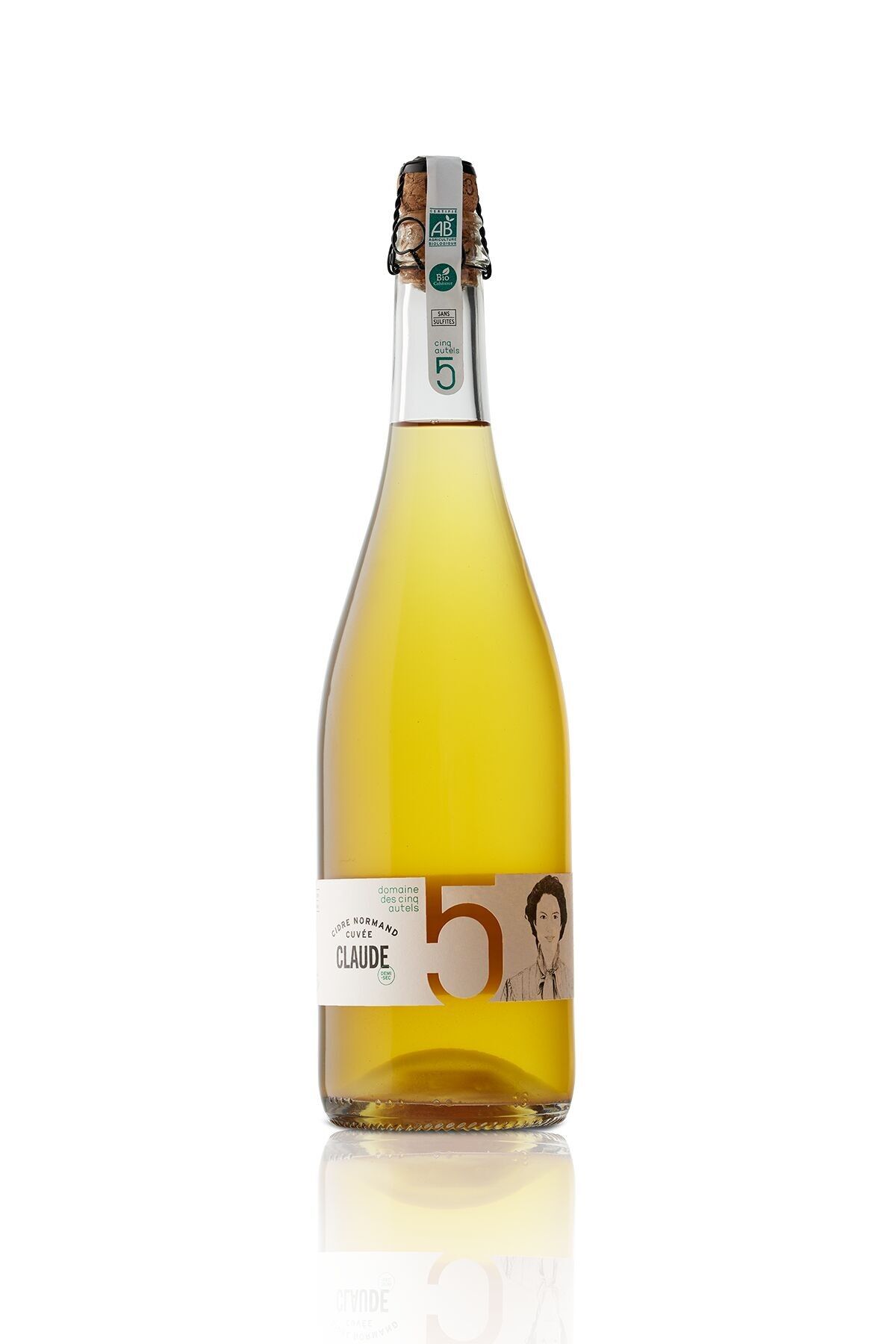 Cidre Demi sec - cuvée Claude (75cl) - Bio et sans sulfites ajoutés