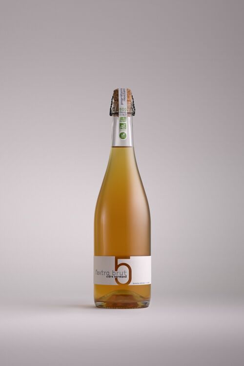 Cidre bio et sans sulfites Extra-brut (75cl)