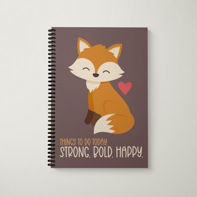 To Do List Book A5 Autumn Fox