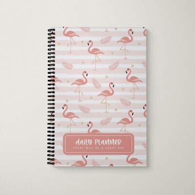 Daily Planner A5 Dainty Flamingo