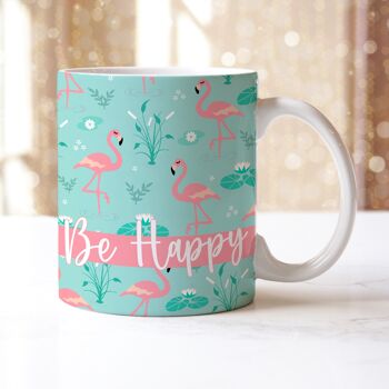 Mug Céramique Fantaisie Flamant Rose