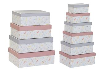 COFFRET SET 10 CARTON 43,5X33,5X15,5 FLEURS CG196218 1