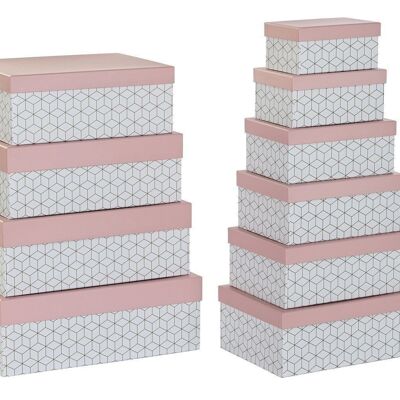 BOX SET 10 CARTON 43,5X33,5X15,5 PALE PINK CG196229