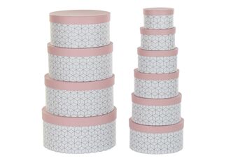 BOITE SET 10 CARTON 37.5X37.5X18 ROND ROSE CG196230 1