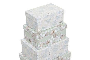 COFFRET 10 CARTON 43.5X33.5X15.5 FLEURS VERTES CG200394 2