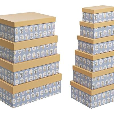BOX SET 10 CARTON 43,5X33,5X15,5 BLUE CG200407
