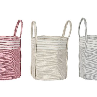 COTTON BASKET 30X30X34 3 ASSORTMENTS. DC185583