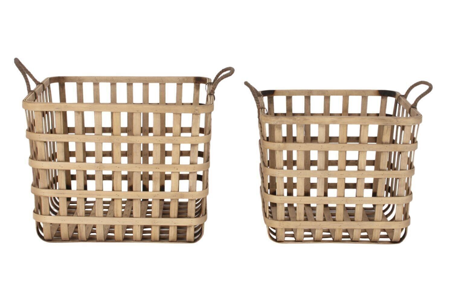 KORBSATZ 2 BAMBUS 36,5X36,5X35 BRAUN DC189080