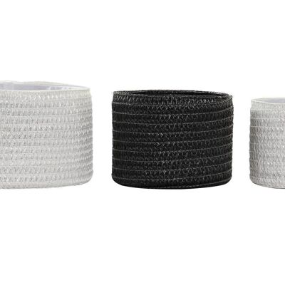 CESTA SET 3 PP 27X27X17 BLANCO DC192342