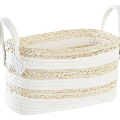 CESTA FIBRA 33X16X19 BLANCO DC194301
