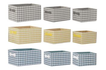 PANIERS SET 3 POLYESTER 32X24X18 3 ASSORTIMENTS. DC196296 1