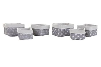 PANIER SET 3 COTON EVA 23X23X16 2 ASSORTIMENTS. DC202592 4