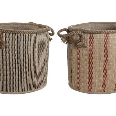 FIBER JUTE BASKET 30X30X36 FOLDING 2 ASSORTMENTS. DC206139