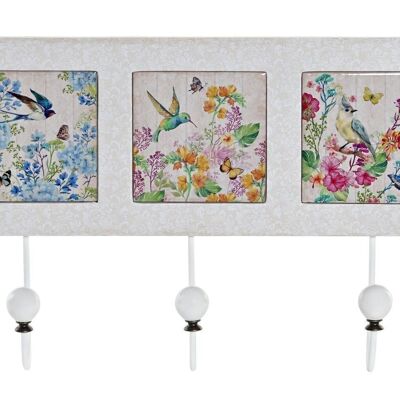 COAT RACK MDF METAL 40X7X26 YELLOW BIRD LD180048