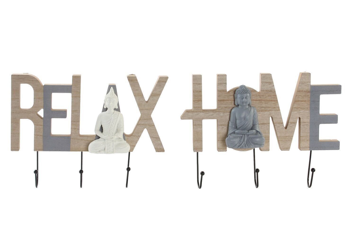 WANDAUFHÄNGER AUS HOLZ 28X4X21 HOME & RE 2 SURT. LD191037