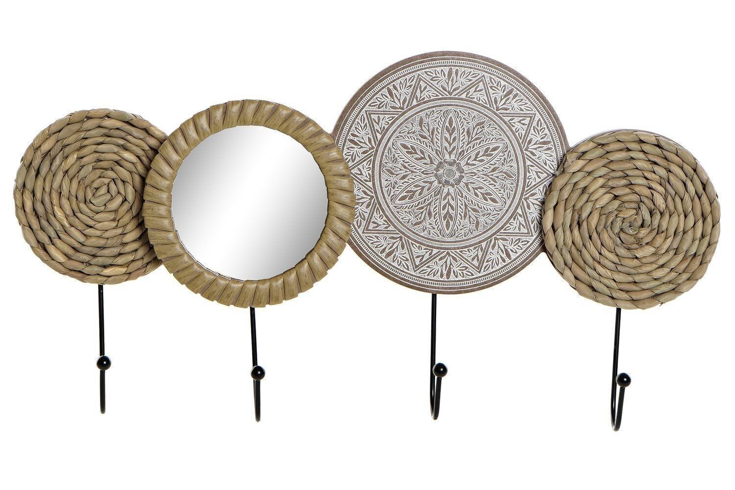 GARDEROBE MDF METALL 45X23,5X5 NATURSPIEGEL LD191330