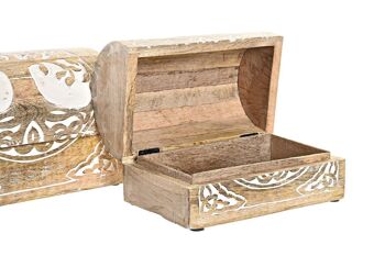 COFFRET A BIJOUX 2 ANSES 23X15,5X14,5 ARBRE DE VIE LD199492 2