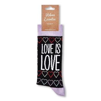 Chaussettes unisexes Love Is Love 3
