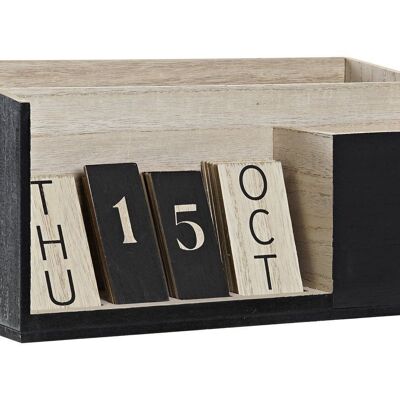 ORGANIZER MDF 30X15X15 BLACK CALENDAR LO191209