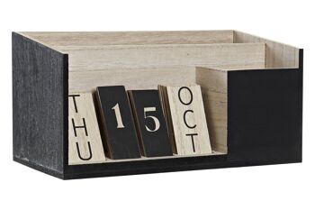 ORGANISATEUR MDF 30X15X15 CALENDRIER NOIR LO191209 1