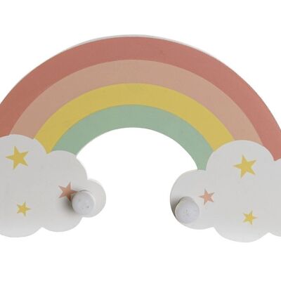 COAT RACK MDF 30X17 WALL RAINBOW MULTICOLOR LI178609