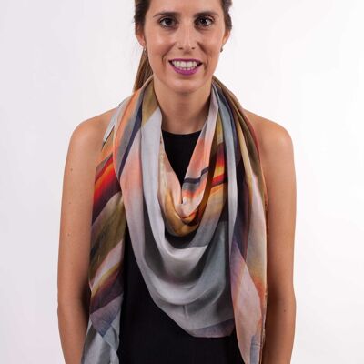 Lanzarote Silk and Viscose triangular scarf