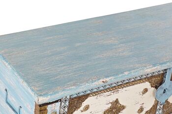 POIGNEE DE COFFRE LAITON 116X40X45 BLEU MB194926 3