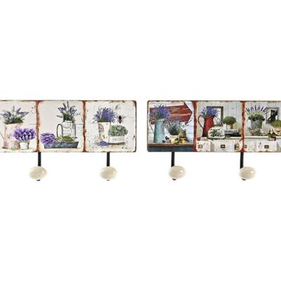 PERCHERO PARED METAL 37X6X14,5 3COLG LAVA 2 SURT. PP199939