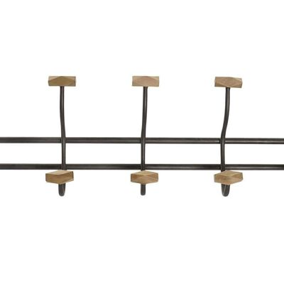 APPENDIABITI LEGNO METALLO 60X8,5X17,5 5COLG. NERO PP208121