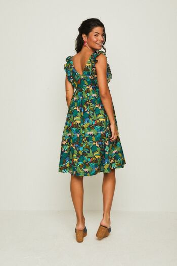 Robe Courte PALOTE BLEU JUNGLE 5