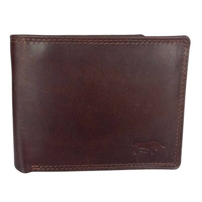 Billfold Wallet Men - Buffalo Leather - RFID