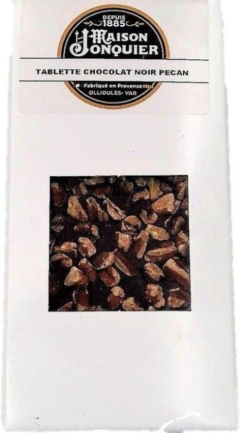 Chocolat Noir / Noix de Pécan – 62% de Cacao – 100g