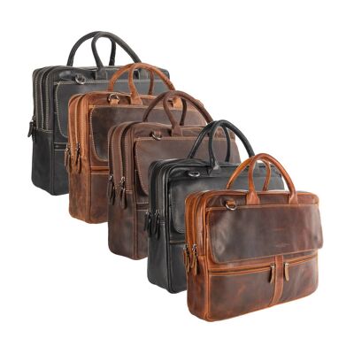 Laptop Bag 17 Inch Brown Leather - Laptop Bag 15.6 Inch