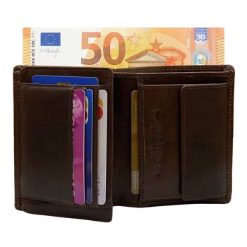 Portefeuille Homme en Cuir - Modèle Billfold - 2 Couleurs 4