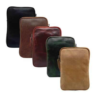 Leather Phone Pouch with Card Holders - 5 colors available