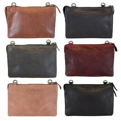 Leather Purse Bag - Crossbody Bag - Clutch - 6 colours