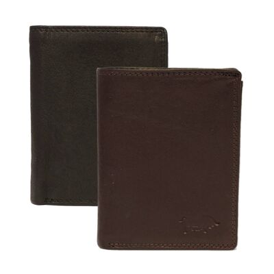 Men's Wallet Genuine Supple Leather - Compact model RFID
