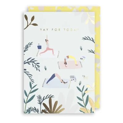 YOGA Birthday Card