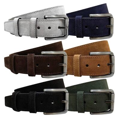 Suede Leather Belt - 4.5 cm - 6 Different Colours – Arrigo