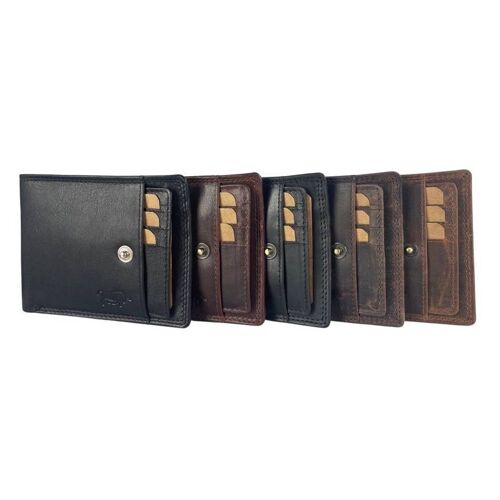 Wallet Men - Buffalo leather - RFID Anti Skim - Billfold