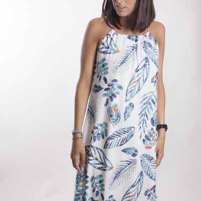 Printed Chiffon Dress for Summer