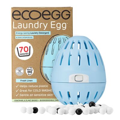 Ecoegg Umweltfreundliches Waschmittel, frische Wäsche, 70 Wäschen