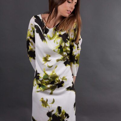 3/4 Sleeve Printed Summer Dress