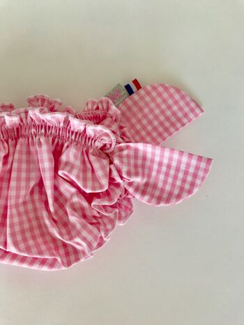 Maillot de bain vichy rose 1