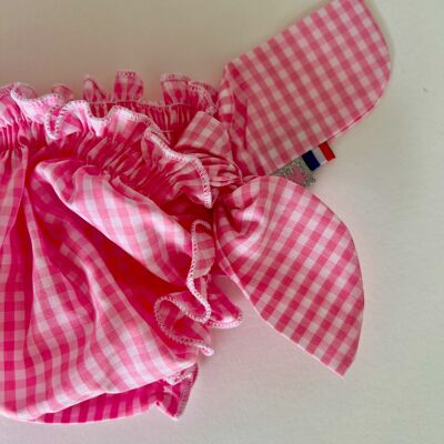 Costume da bagno a quadretti rosa