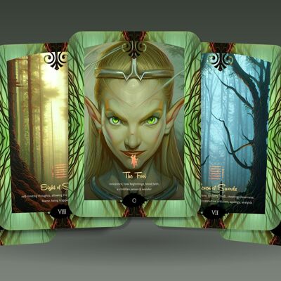 Forest of the Elves Tarot - 78 Cards - Magical Elves