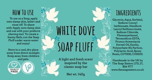 White Dove Soap Fluff