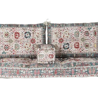 ARMCHAIR SET 4 COTTON 155X76X65 DOUBLE MULTICOLOR CJ181744