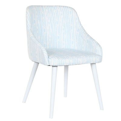 METAL POLYESTER CHAIR 53X57X79 BLUE STRIPES LM203992